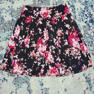 Floral A-line Pleated Skirt